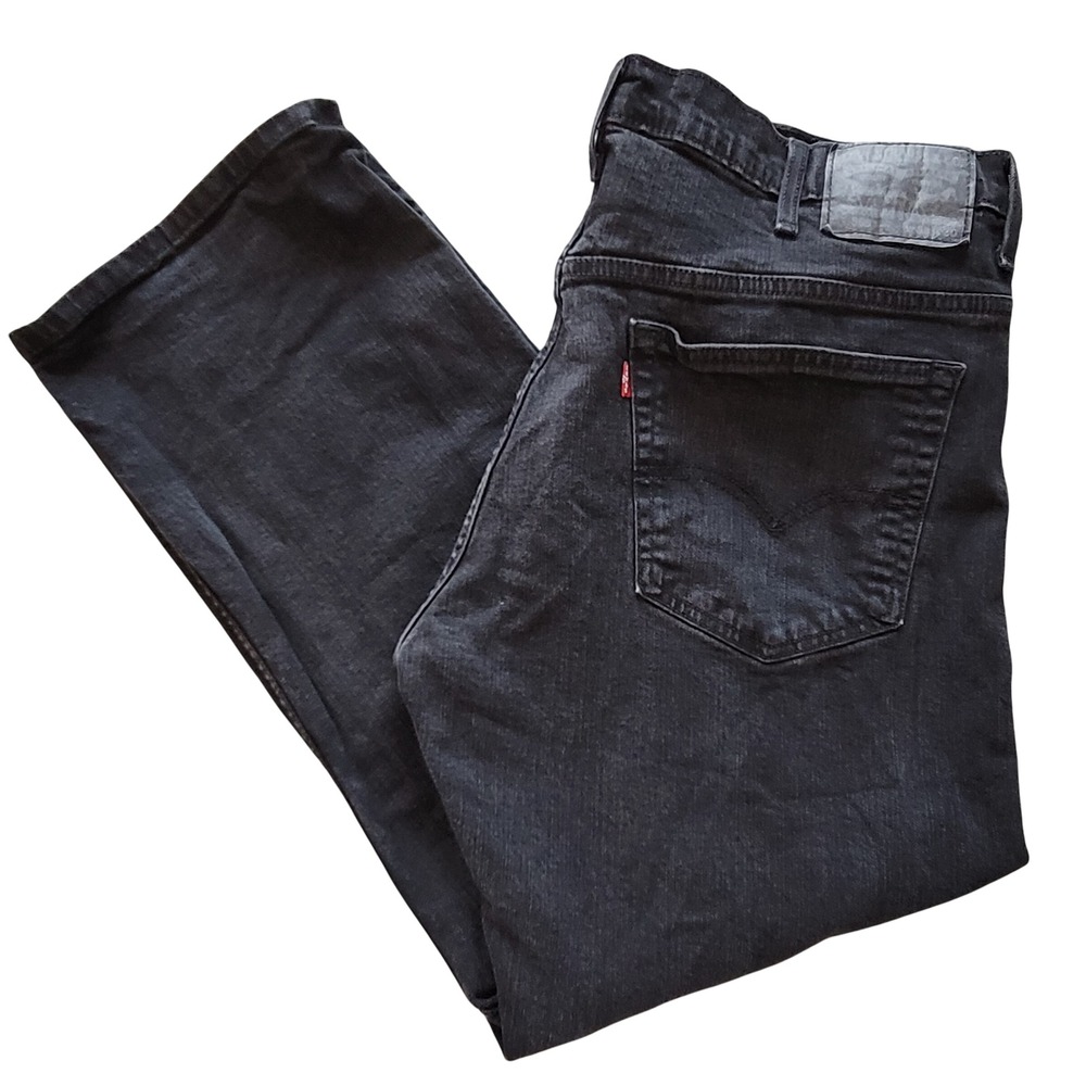 Levi's 569 Loose Straight Jeans Mens 38x30 Black Denim‎ Relaxed Baggy 00569-0125